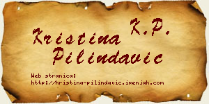 Kristina Pilindavić vizit kartica